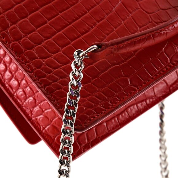 Saint Laurent Sunset Chain Wallet #137417S15B - Picture 7 of 8